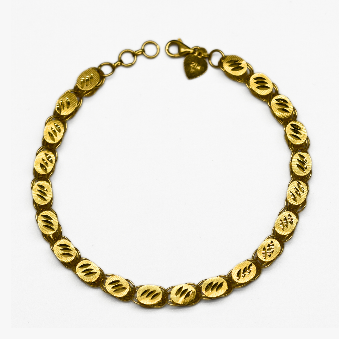 Picture of Damascus Style Gold Bracelet